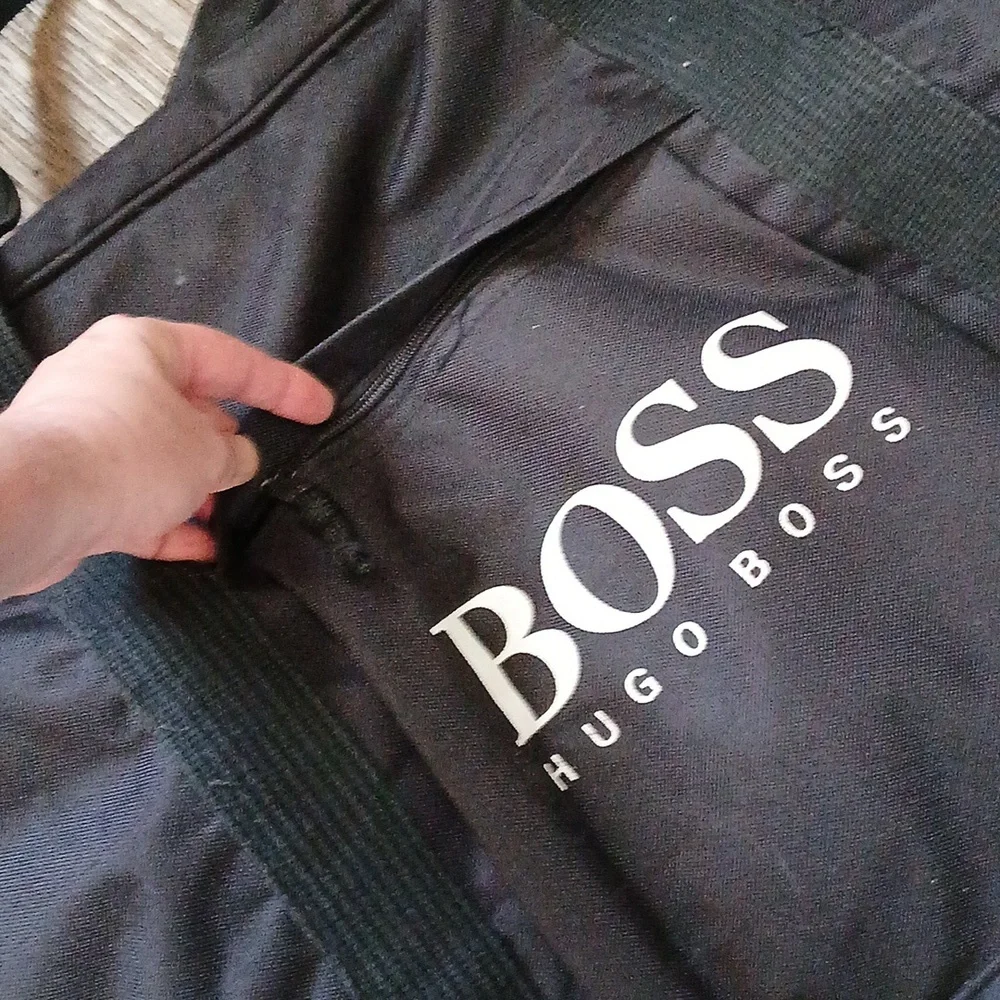 Huge Oversized Hugo Boss Duffel Travel Bag.